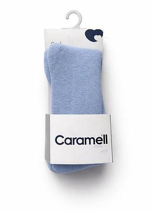 Детские колготки caramell для мальчиков, голубые, размер 0-6 мес.