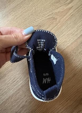 Дитячі кеди h&m синього кольору, розмір 18/19 6