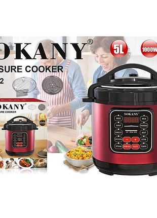 Мультиварка sokany sk-2402 электрическая скороварка с чашей 5л с антипригарным покрытием 1000вт. fo-17