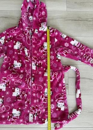 Детский халат hello kitty для девочки, размер 110 (4-5 лет) 4