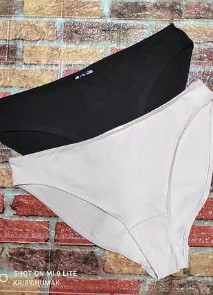 Арт.0699 трусики женские h&amp;m слипы/брифы набор 2шт хлопковые размер евро l