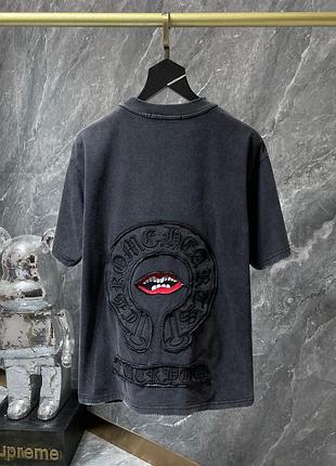 Chrome hearts брендовая мужская футболка оверсайз оригинал