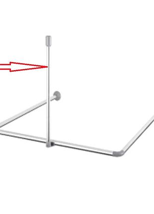 Штанга для шторки підтримуюча пряма білий mixxus cra-s-60 60cm (алюміній) (блістер) (ac3594)