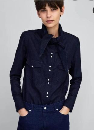 Джинсова сорочка zara