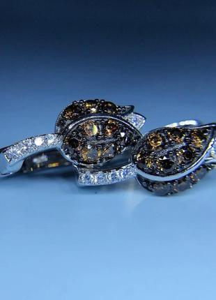 Сережки тюльпаны, серебро 925 проба, новые