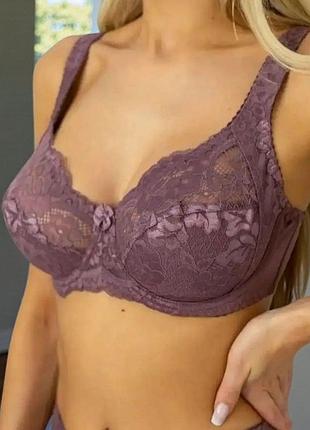 Бюстгальтер без поролону lanny mode 11171 чашка d капучино, 80d