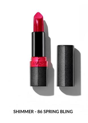 Avon зволожувальна мерехтлива губна помада «ультра» , 86 весняний шик \ 86 spring bling 3,6г