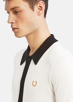 Fred perry x miles kane чоловіча в'язана сорочка р s
