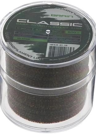 Волосінь brain classic carp line (3d camo) 600m 0.30mm 20lb 8.8kg