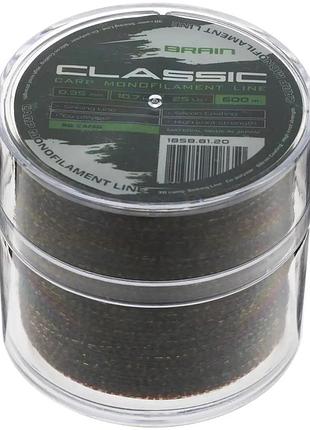 Волосінь brain classic carp line (3d camo) 600m 0.35mm 25lb 10.7kg