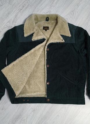 Джинсовка джинсовая куртка вельветовая шерпа wrangler billabong range cord sherpa