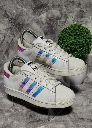Женские кроссовки adidas superstar holographic, 37/23,5 см