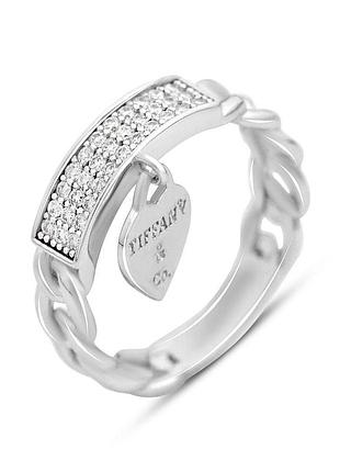 Золоте кільце жіноче 585 проба з білими фіанітами 0.33 ct, розмір 17