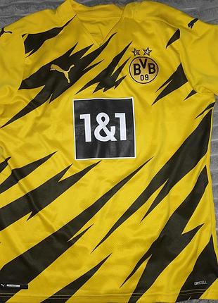Спорт официальная домашняя футболка puma f.c. borussia dortmund.kristian.2020-2021.м