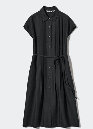 Сукня-сорочка uniqlo льон + ліоцел. розмір l нова без бірок.