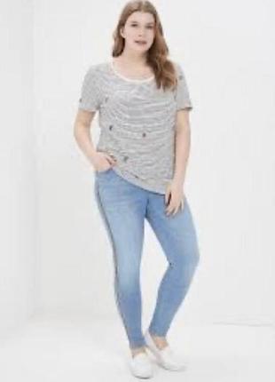 Женские джинсы бойфренды с лампасами gina eur 42
