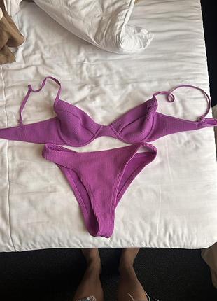 Новий купальник primark лілового кольору