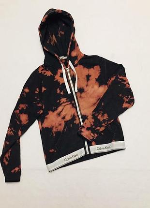 Толстовка calvin klein tye-dye оригинальная тай дай кофта зип худи