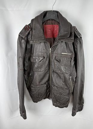 Кожаная куртка superdry