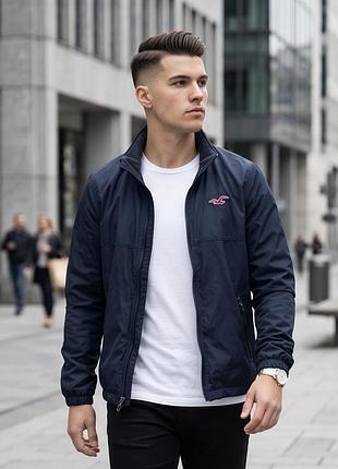 Вітровка синя hollister,