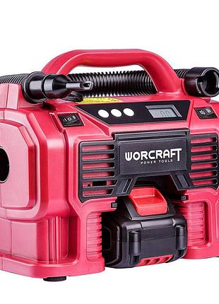 Аккумуляторный компрессор воздушный worcraft cac-s20lia