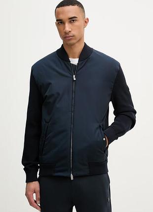 Boss c-ubaio 50556325 оригінал куртка бомбер чоловіча l 50 hugo boss navy бос босс