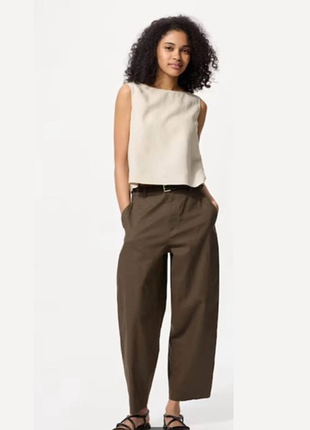 Брюки из смеси льна uniqlo (473685)