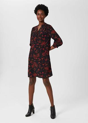 Елегантна квіткова сукня туніка hobbs katarina floral tunic dress s