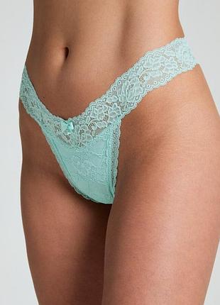 Hunkemöller | трусики стринги кружевные светло-мятные