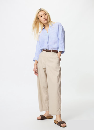Брюки из смеси льна uniqlo (473685)