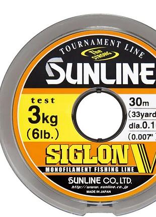 Леска sunline siglon v 30m #1.2/0.185mm 3.5kg