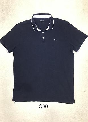 Футболка теніска сорочка поло чоловіча jack & jones бавовняна