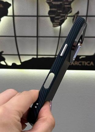 Чехол carbon pattern magsafe для iphone 17 pro, противоударный карбоновый чехол с magsafe iphone 17 pro 10