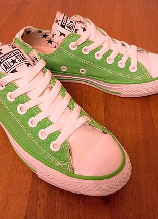 Кеды converse all star зеленые оригинал стильные низкие кеды унисекс 37,5 р. (24 см) - 600 грн
