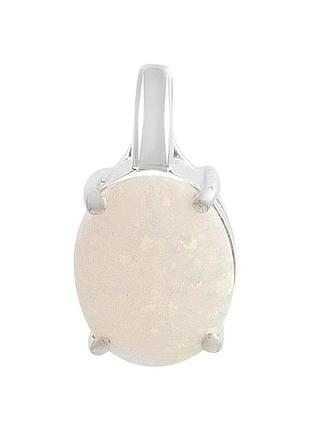 Підвіска срібна родована з опалом 0.885ct, проба 925. модель 2141136