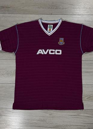 Ретро футбольна джерсі вестхем west ham united 1986 retro score draw, l, оригінал