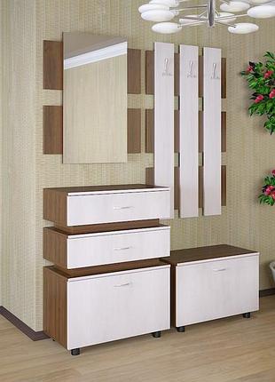 Передпокій flashnika hi-tech - 1 (1452мм x 367мм x 1900мм)