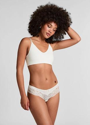 Hunkemöller | трусики бразилианы кружевные белые
