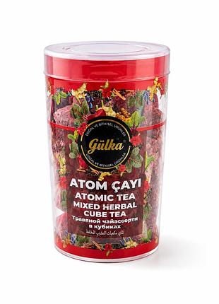 Турецкий травяной чай gülka atom ↑ayı в кубиках, натуральный atom tea ассорти из трав и специй