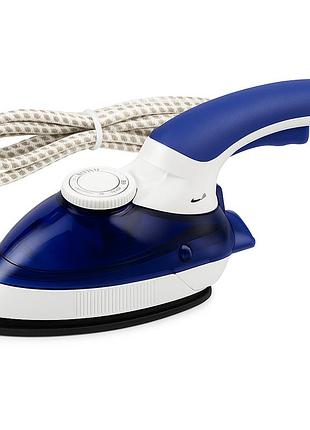 Відпарювач mini steam iron ht-558b, праска електрична парова, парова праска для одягу. колір: синій