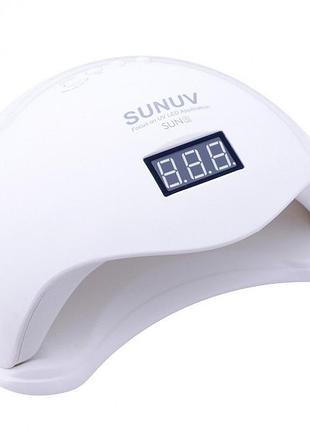 Лампа для манікюру sun 5 nail lamp fd93-1 led для сушіння гель лаку з таймером для домашнього використання