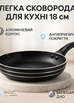 Сковорода unique un-5151 антипригарное гранитное покрытие 18 см темный мрамор