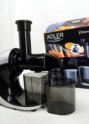 Соковыжималка шнековая для цитрусовых фруктов и овощей adler ad 4130 домашняя электрическая на 150вт