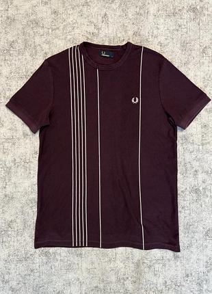 Футболка fred perry vertical stripe pique t-shirt (оригінал)