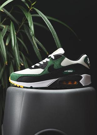 Чоловічі кросівки nike air max 90 green white black х ейр макс 41