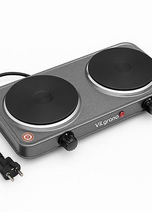 Настольная плита электрическая vilgrand vhp152f 2000вт gray