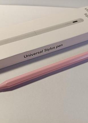 Универсальный стилус для ipad, android, драконs (новый, розовый) + type-c