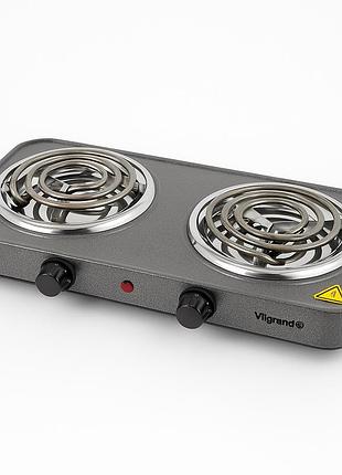 Электроплита vilgrand vhp162d gray 2000вт