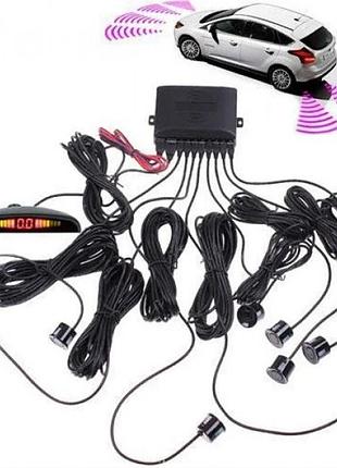 Парктронік (паркувальний радар) assistant parking sensor, 8 чорних датчиків