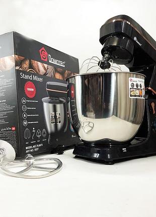 Настольный миксер-тестомес планетарный domotec r 6673 12 л, планетарный комбайн стационарный для дома